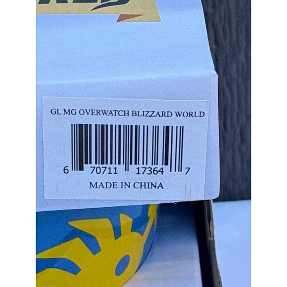 Overwatch Blizzard World of Warcraft Murloc Logo Coffee Mug Blue Yellow Set Of 2 - Picture 3 of 3